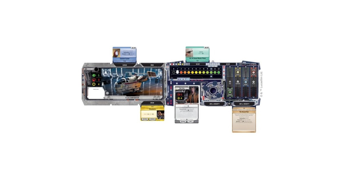 AsmodeeStar Wars: Outer Rim Bordspel  (Engels, 1 - 4 spelers, 120 - 180 minuten, Vanaf 14 jaar)