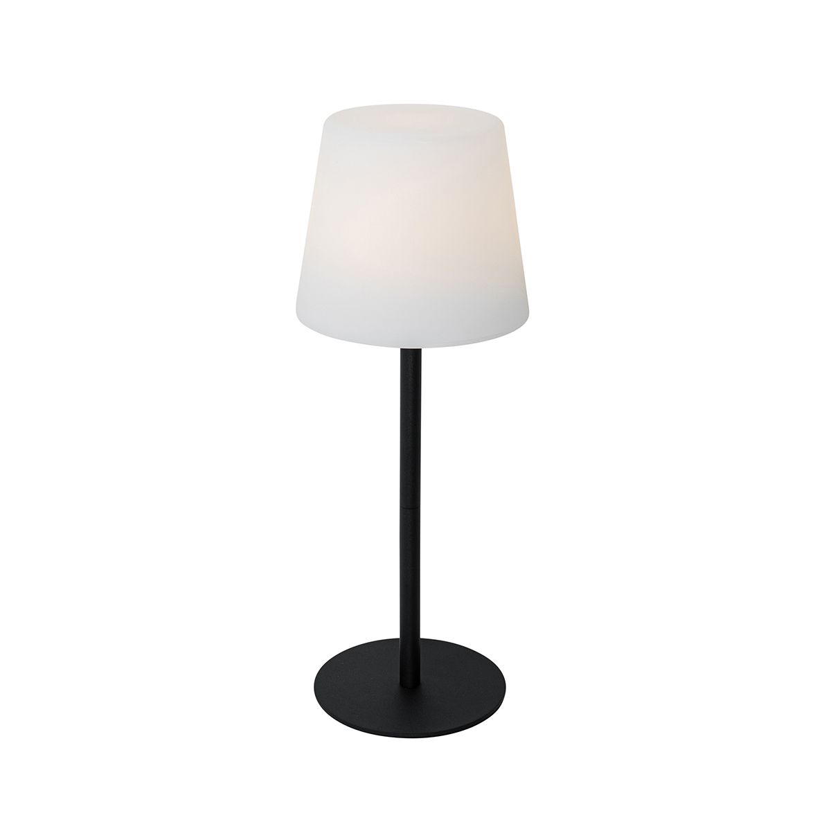 Set van 2 tafellampen zwart oplaadbaar 40 cm IP54 - Jude