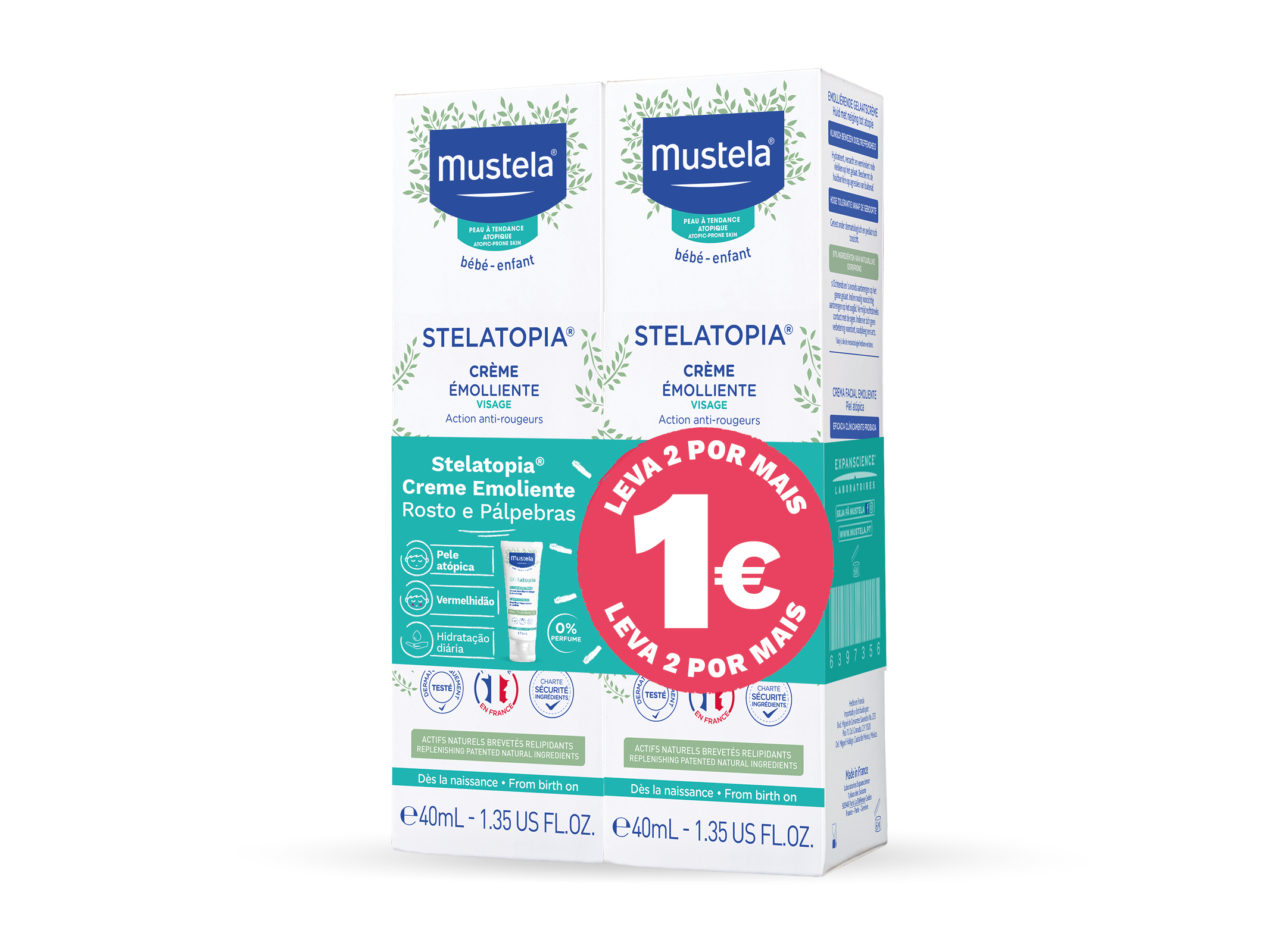 CREME ROSTO MUSTELA STELATOPIA OF 2ªUN  1 2X40ML