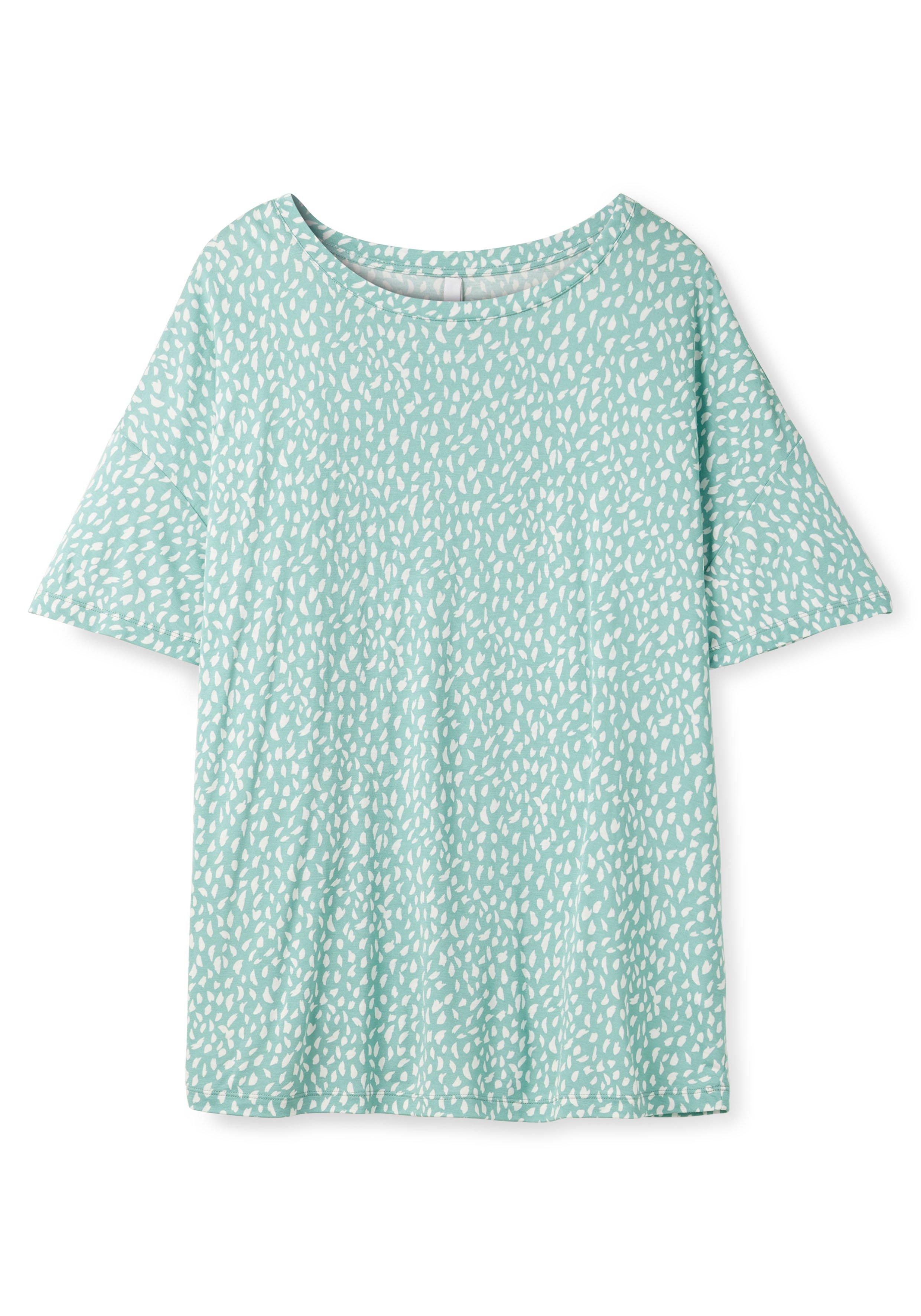Shirt mit Minimalprint, aus reiner Viskose