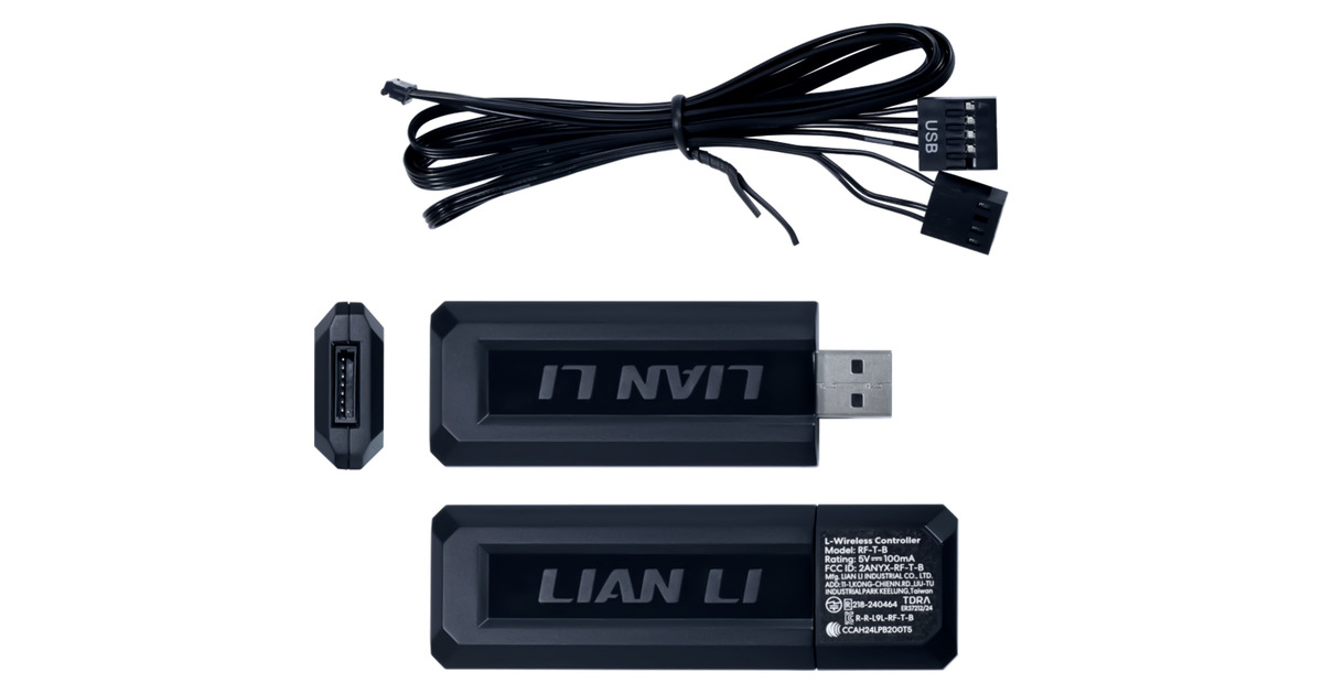 Lian LiUNI FAN SL-INFINITY 120 Wireless RGB case fans  (Zwart, 3 stuks, 120 x 122 x 25 mm, PWM)