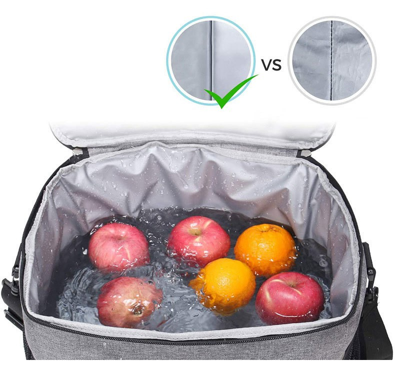 (15L) Picknick Thermotasche Kühltasche Isoliertasche   Schultergurt - Blau