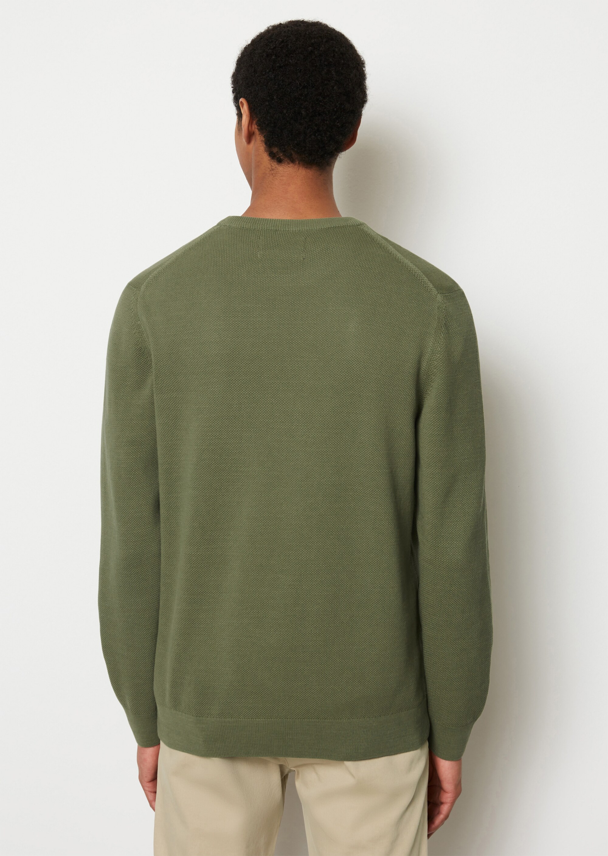 Pullover regular mit feiner Piqué-Struktur
