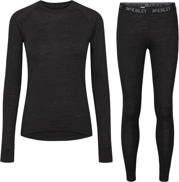 MCKINLEY Merino Uld Mix Skiundertøj Sort