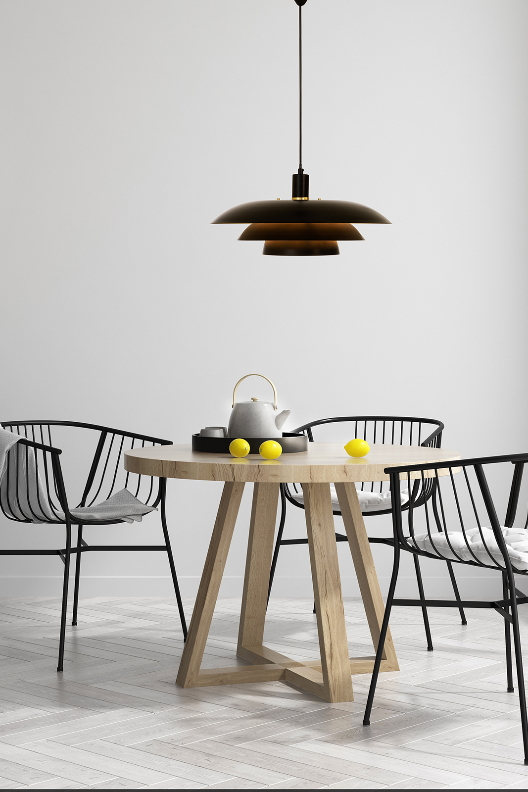 Epsilon taklampe Sort