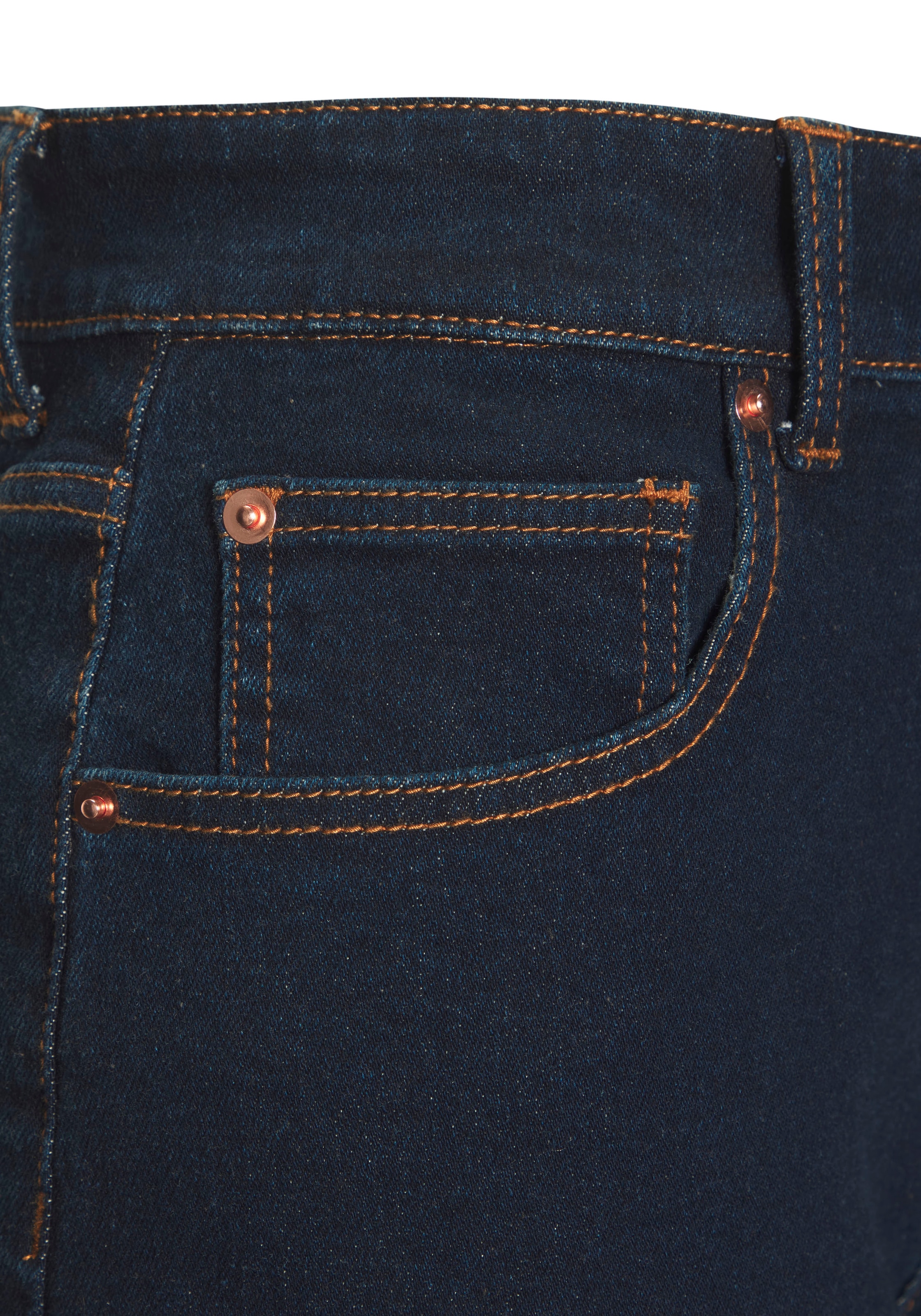 LASCANA 7/8-Jeans , aus Baumwoll-Denim, Straight-Leg