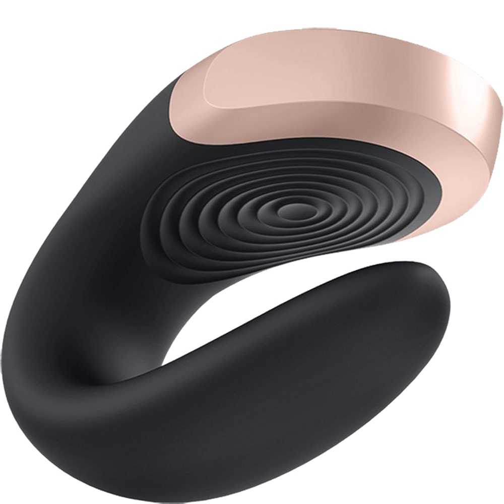 Vibromasseur de couple télécommandé - Double Joy - Noir