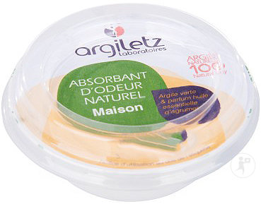 Argiletz Absorbant D'Odeur Naturel Maison Argile Verte Parfum Agrumes 115g