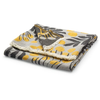 Jacquard-Wolldecke Merino-Baumwolle