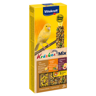 Vitakraft Kräcker Trio Ei, Frucht & Honig für Kanarien