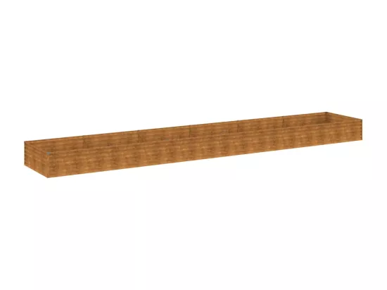 Jardinière bac lit surélevé marron 579 x 100 x 36 cm 02_0039460