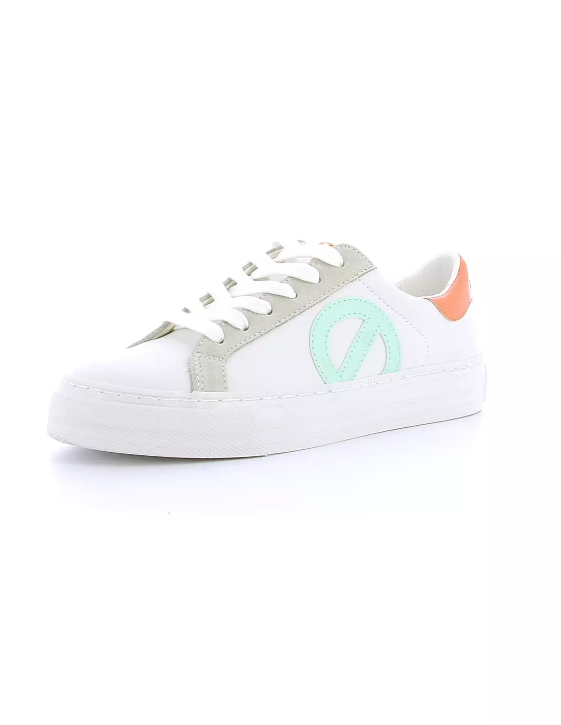 NO NAME STRIKE SIDE NAPPA - Baskets WHITEJADE