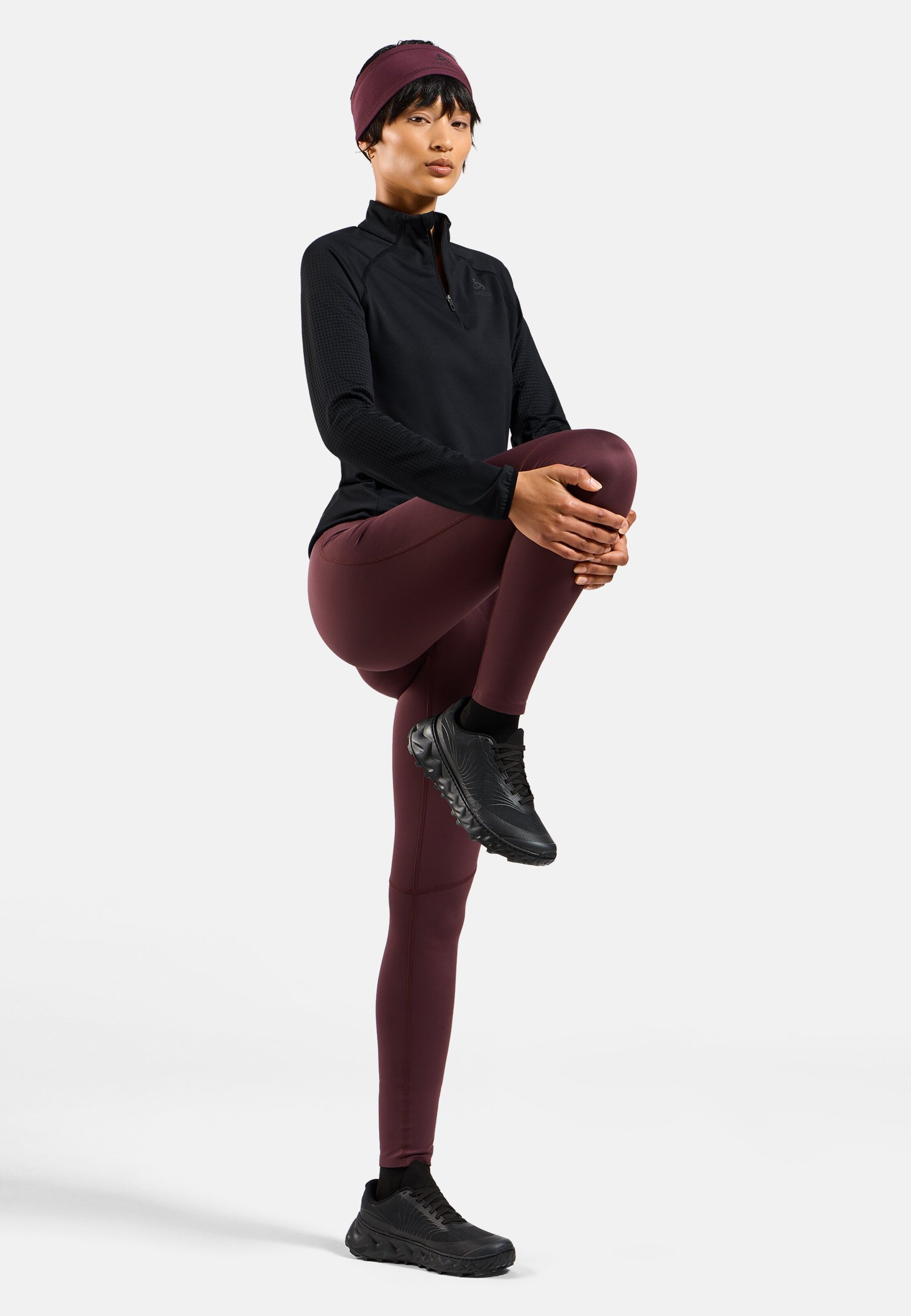 Zeroweight Warm Laufoberteil mit Halbreissverschluss 2.0 in black