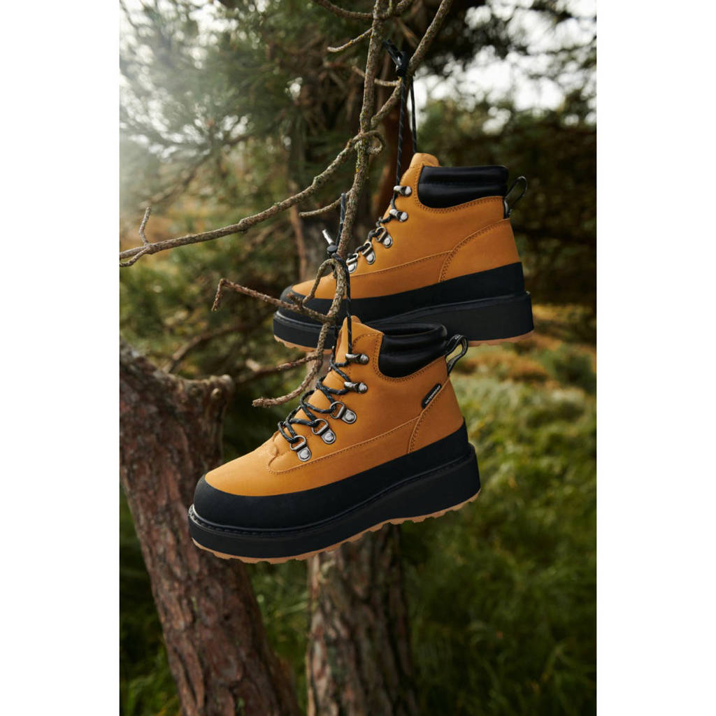 Liewood Luciengevoerde leren veterboots 2194 Golden / caramel black