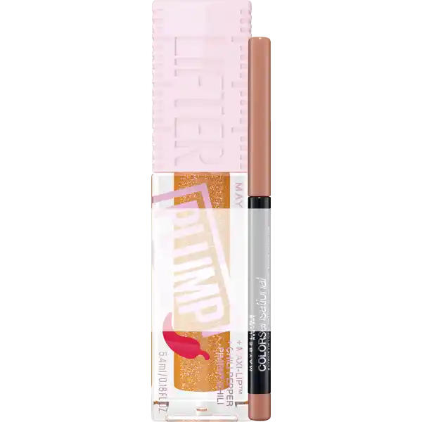 Lifter Plump 008 Hot Honey & Lipliner 10 Nude Whisper Set