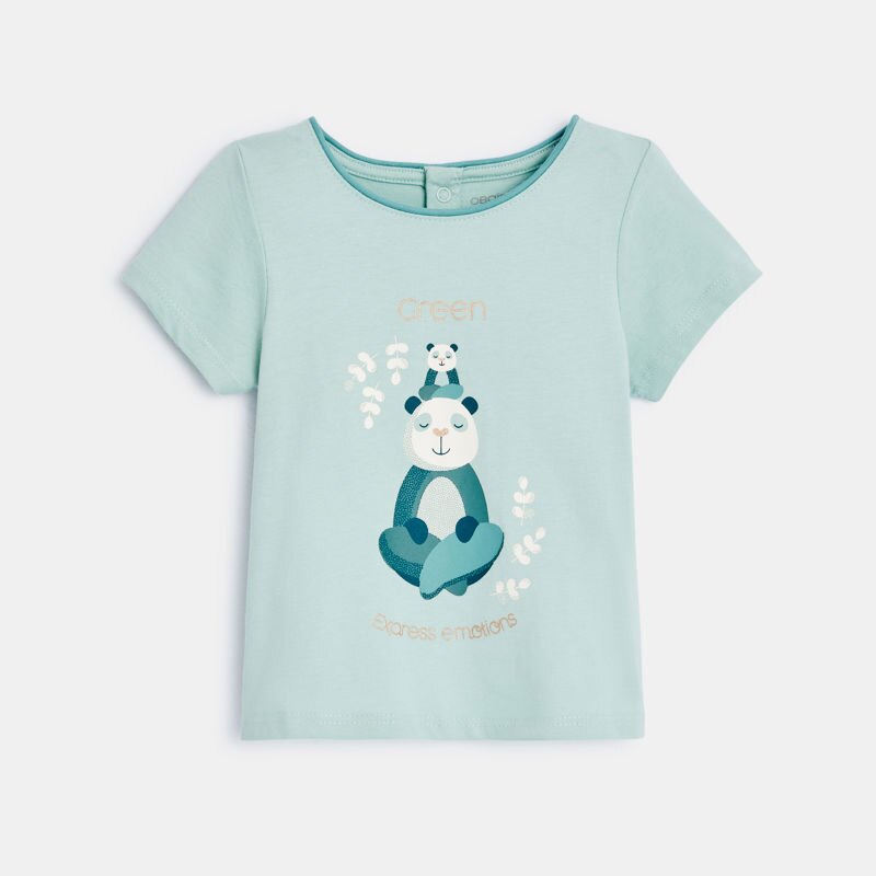 T-shirt Green vert bébé fille Vert