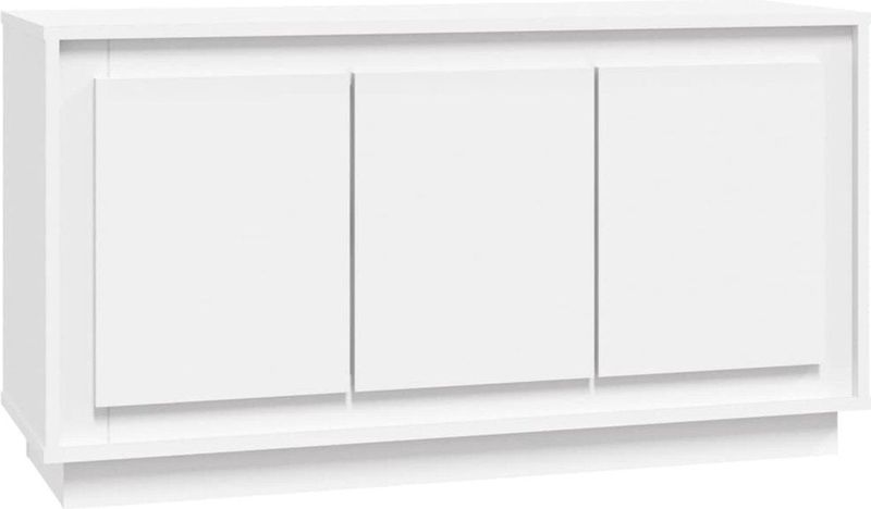 vidaXL - Dressoir - Wit - Bewerkt Hout - 6 Vakken