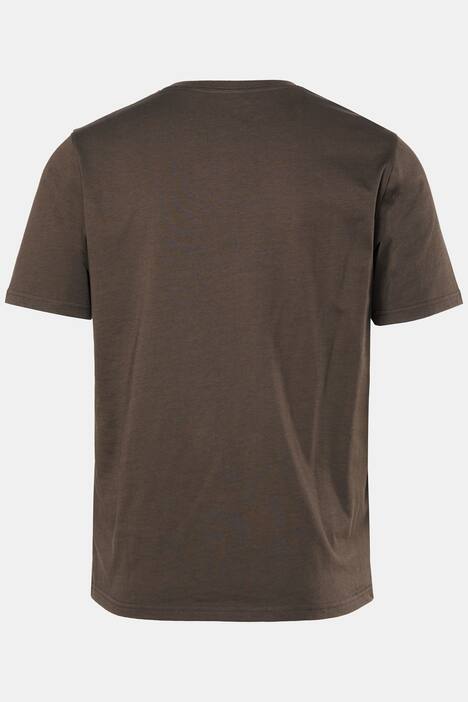 JP1880 T-Shirts, 2er-Pack, Halbarm, Brust-Print, bis 8 XL, haselnuss | Ulla Popken