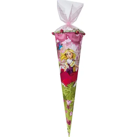 Nestler Schultüte Prinzessin mit Rosenranke, rund, 70 cm