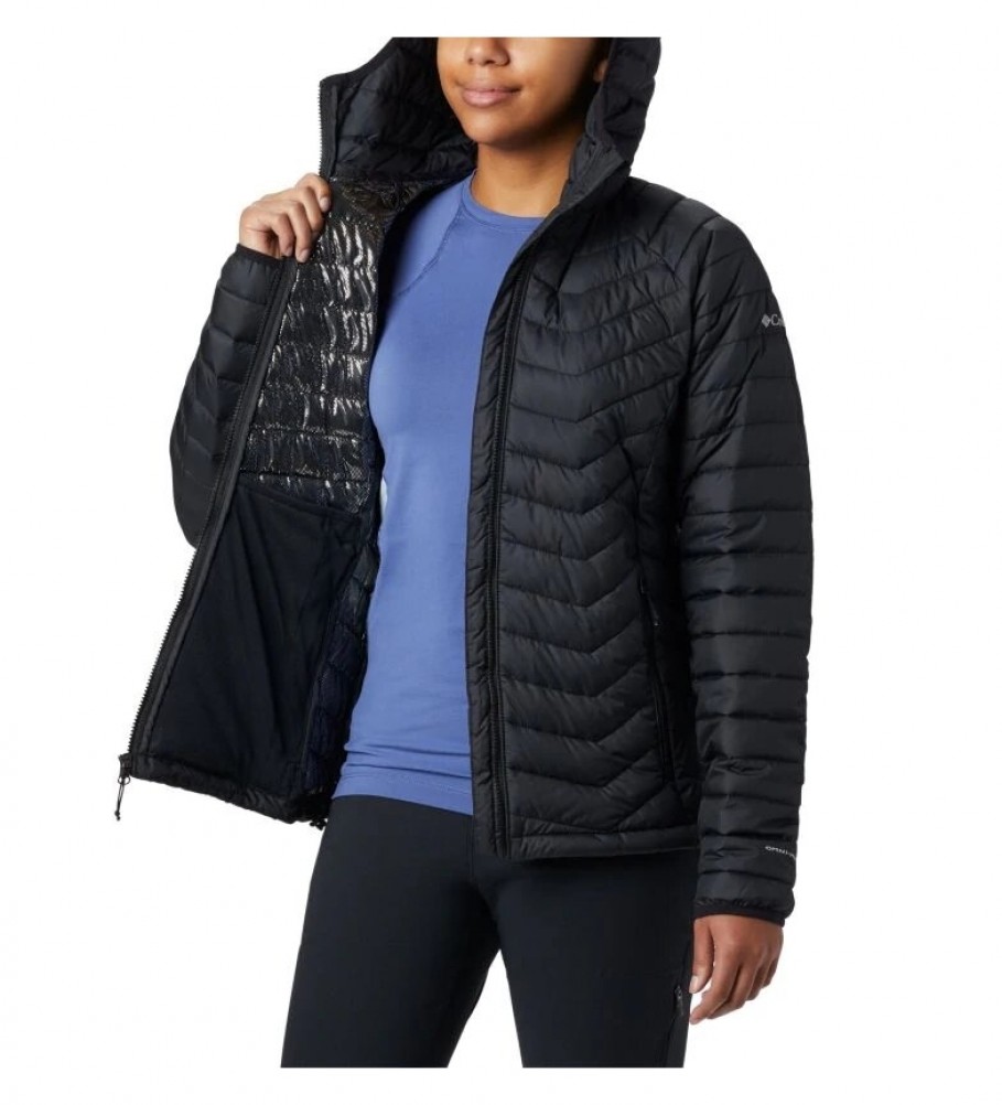 Jaqueta com capuz Columbia Powder Lite preta /Omni-Heat/