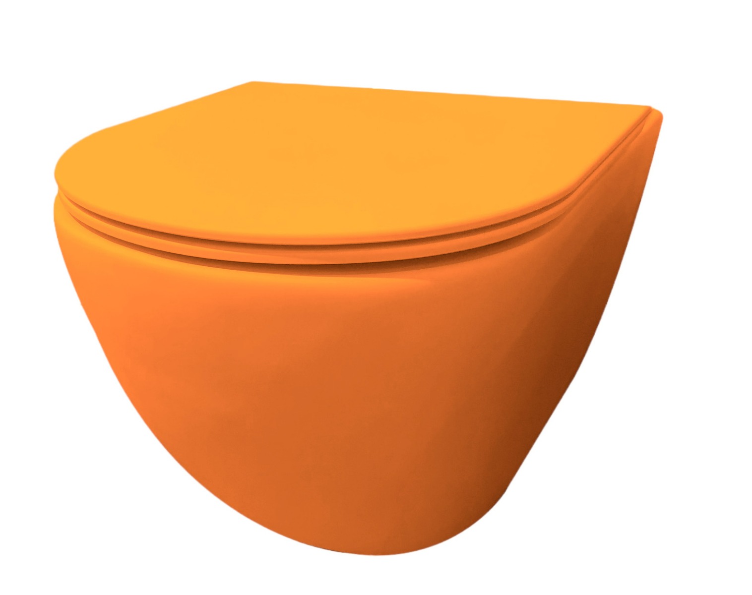Best Design Morrano hangend toilet randloos oranje mat