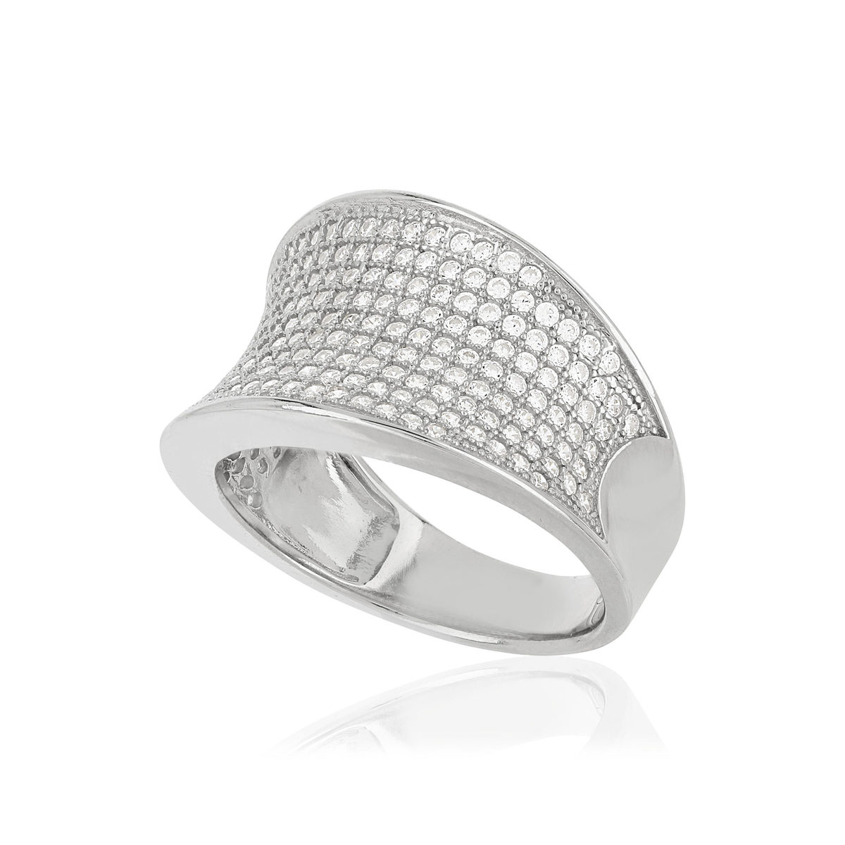 Bague argent 925 zirconias
