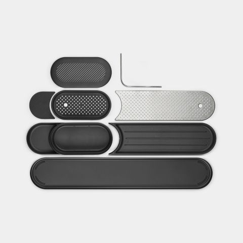 Organiser met afdruipbak SinkStyle, 2-delig - Mineral Infinite Grey