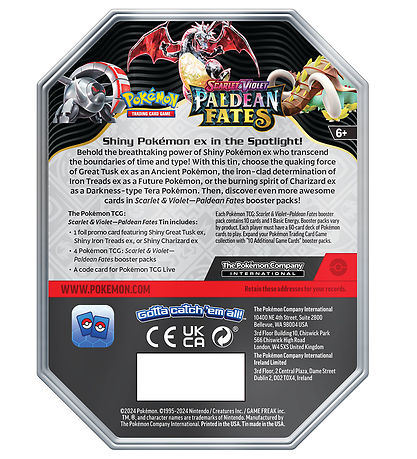 Pok?mon Samlekort - Scarlet & Violet - Paldean Fates Tin - Shiny