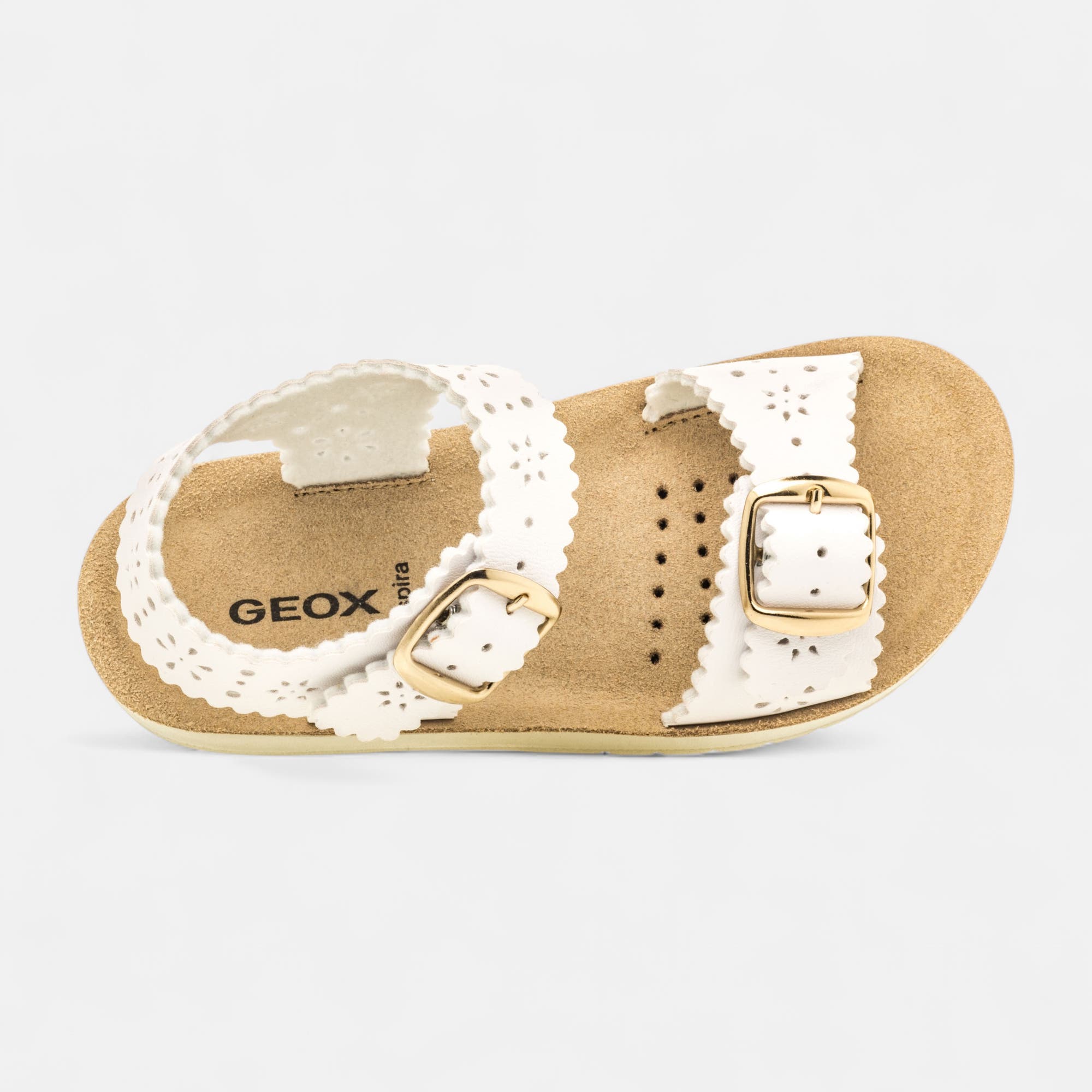 Mules semelle liège Fille blanc