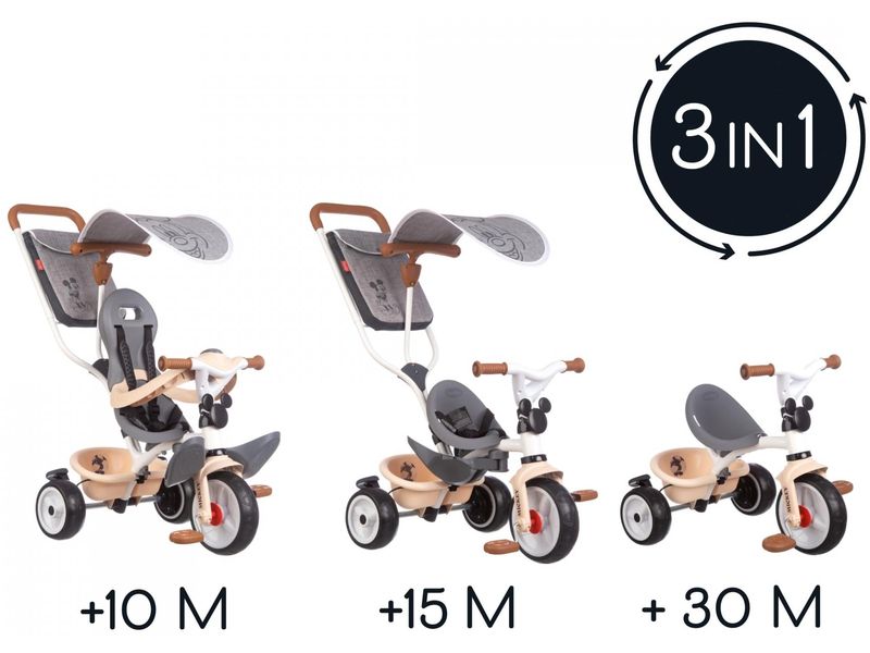 Smoby Dreirad Mickey Baby Balade Plus Babyrad