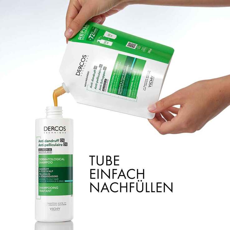 Vichy Dercos Anti-Schuppen Shampoo fettige Kopfhaut , 2X390 ml