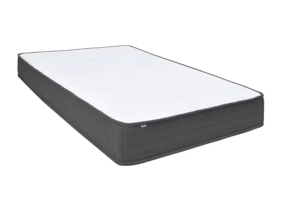 Sommier tapissier Gris foncé Tissu 140x200 cm