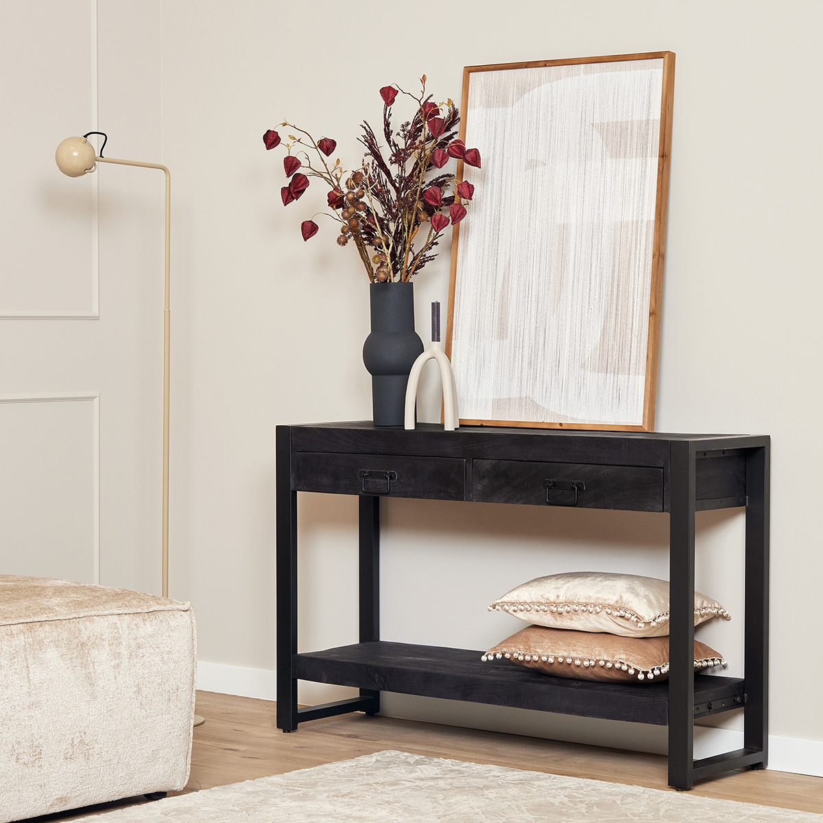 Sidetable Eems zwart 120