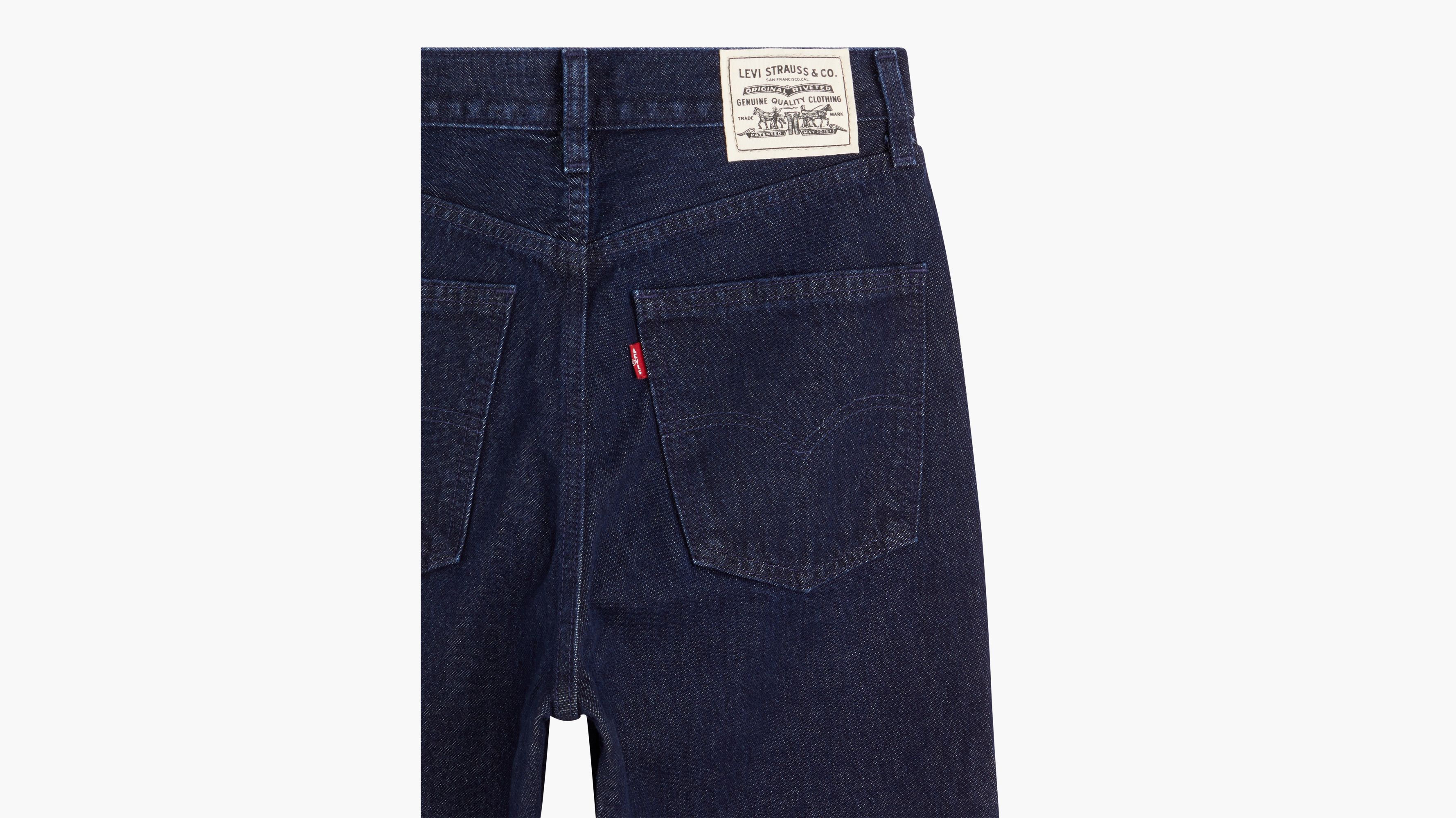 Jean droit ’70s WellThread® à taille haute - Indigo Rinse - Bleu