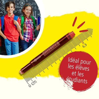 Kombi - Cartouches d'encre rouge pour stylos plume standard et stylos plume Lamy