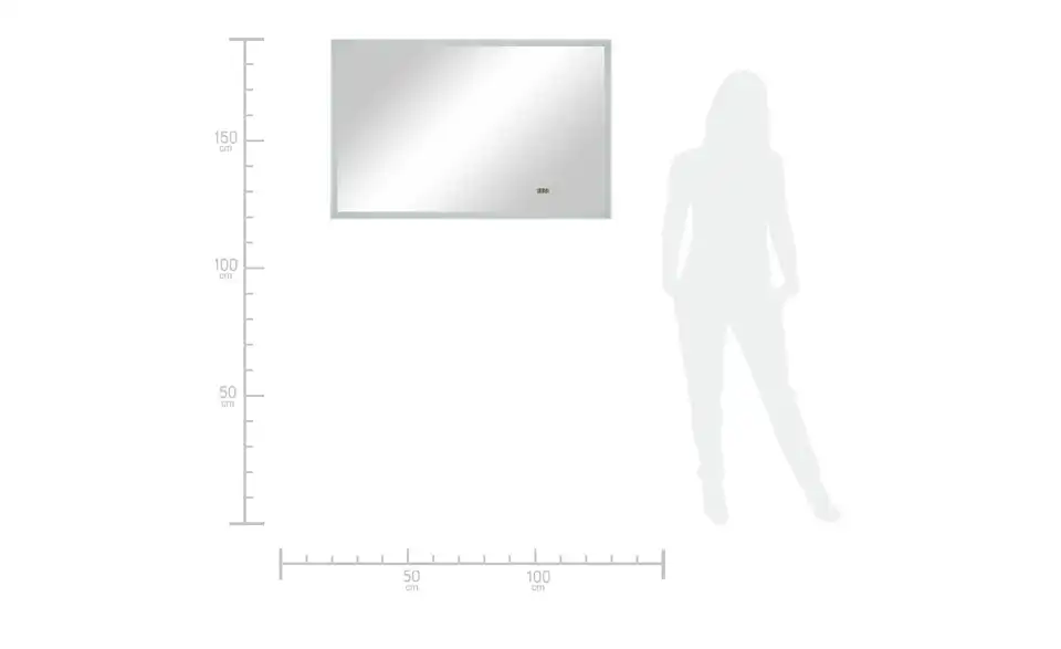 LED-Badspiegel Neufeld 110 cm