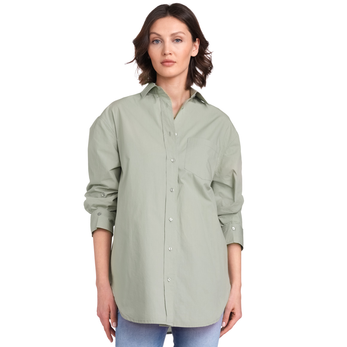 Jonas Nielsen Damen Bluse mit Tasche helloliv