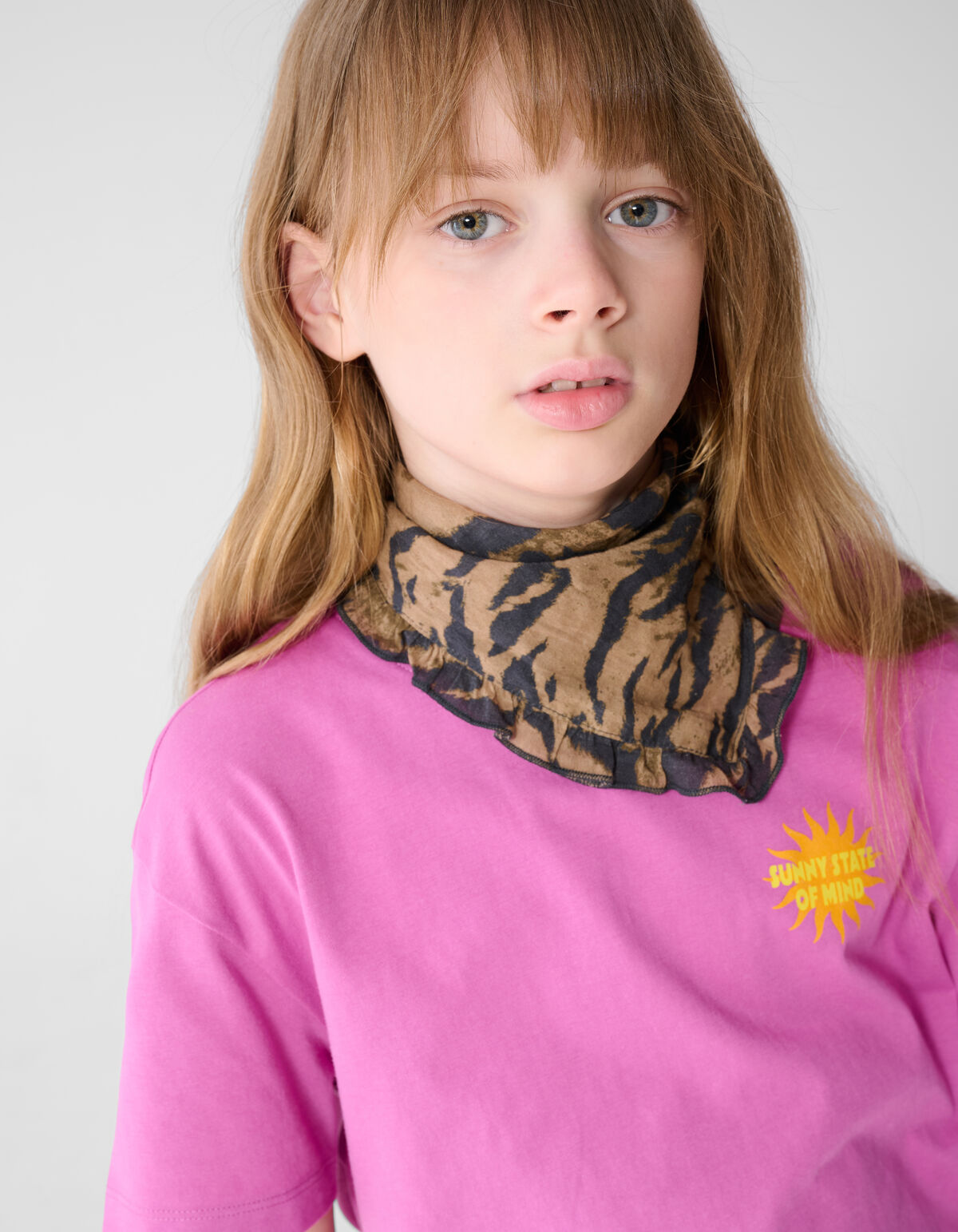 Soleil Artwork T-shirt Paars