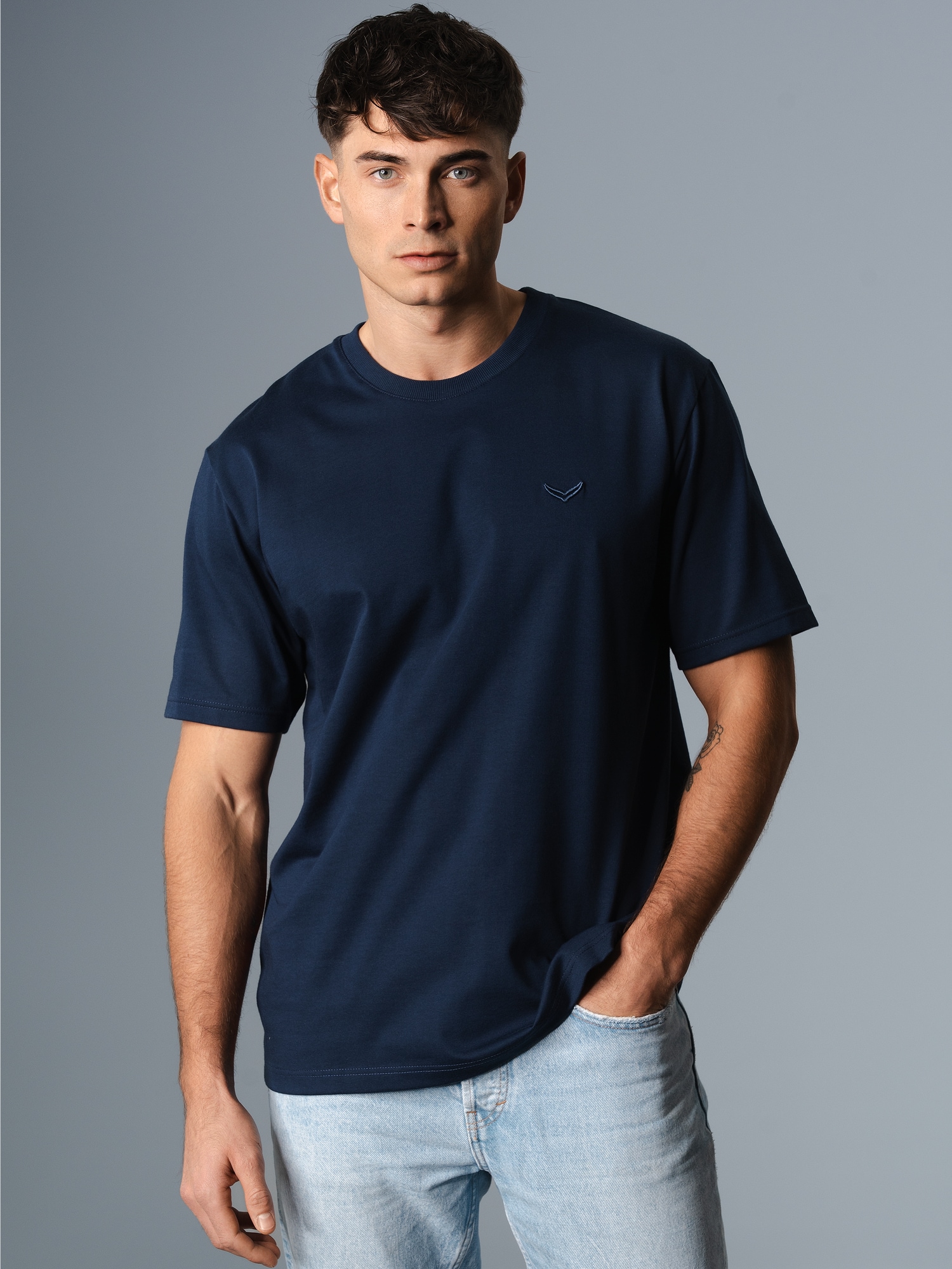 Heavy Oversized T-Shirt Night-blue