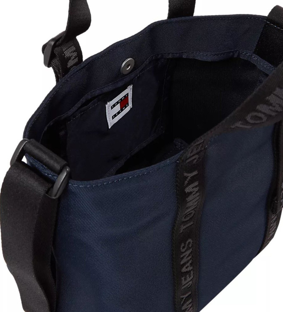 Bolsa tote essencial Tommy Jeans com detalhe azul-marinho