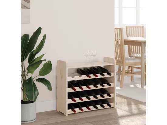 Casier à vin et panneau supérieur 67,5x25x60 cm bois pin massif