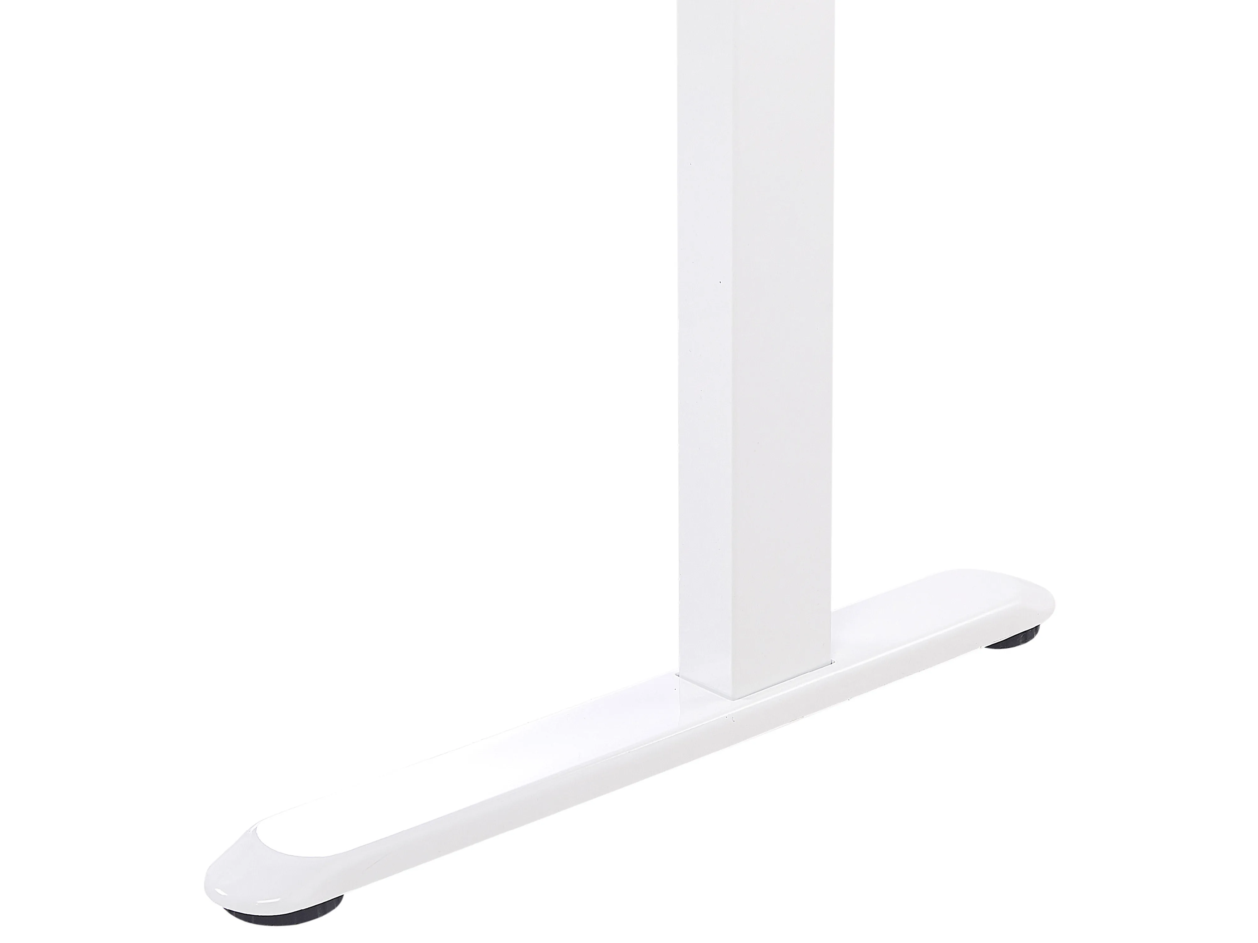 Elektrisch verstelbaar sta-bureau KENLY Bruin/wit 120 cm 60 cm met USB-poort