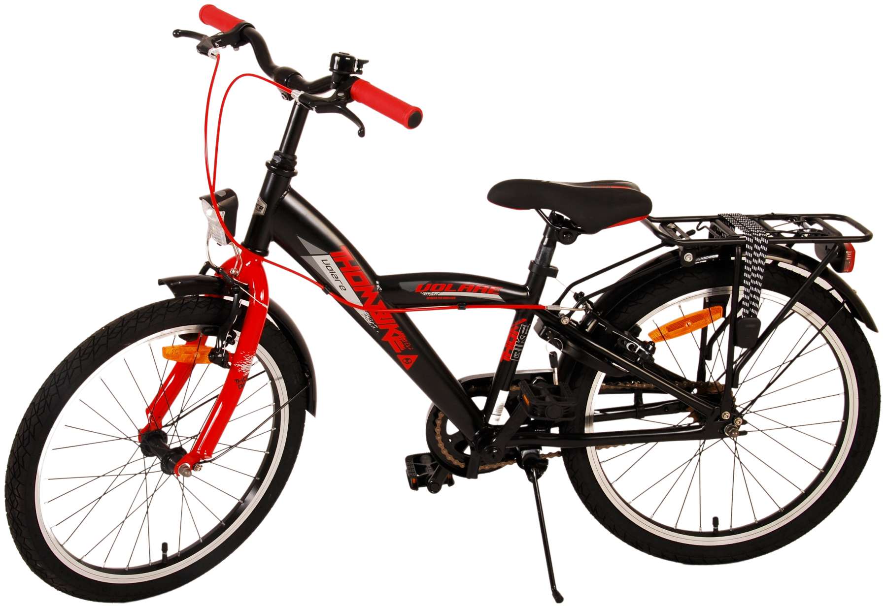 TPFSports Thombike Kinderfahrrad - Jungen - 20 Zoll - Rücktritt + Handbremsen - Schwarz/Grün