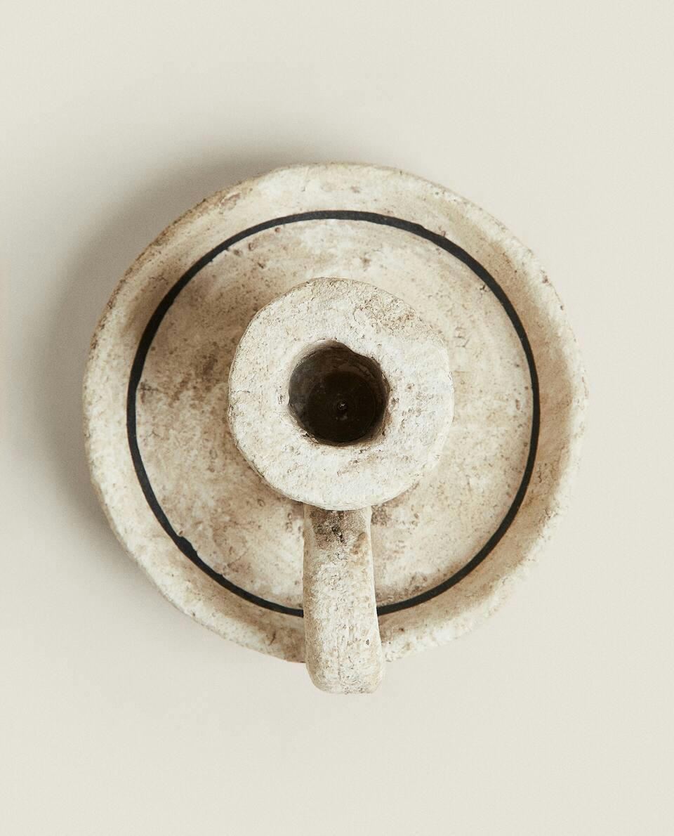 MINI CASTIÇAL DE BARRO
