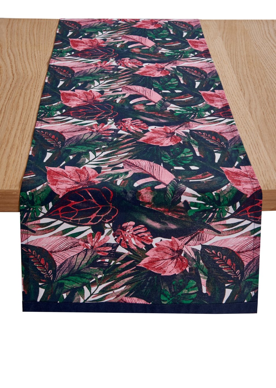 Chemin de table avec imprimé tropical