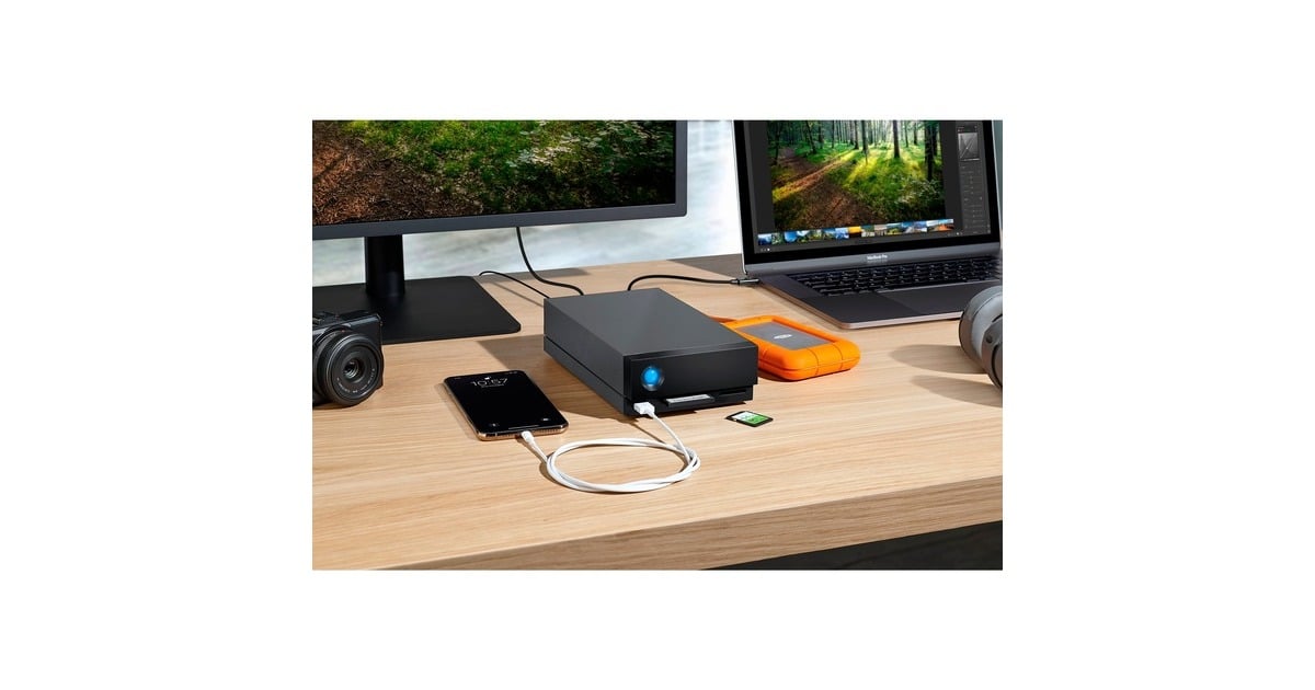 LaCie1big Dock 16 TB externe harde schijf  (Zwart, 2x Thunderbolt 3)