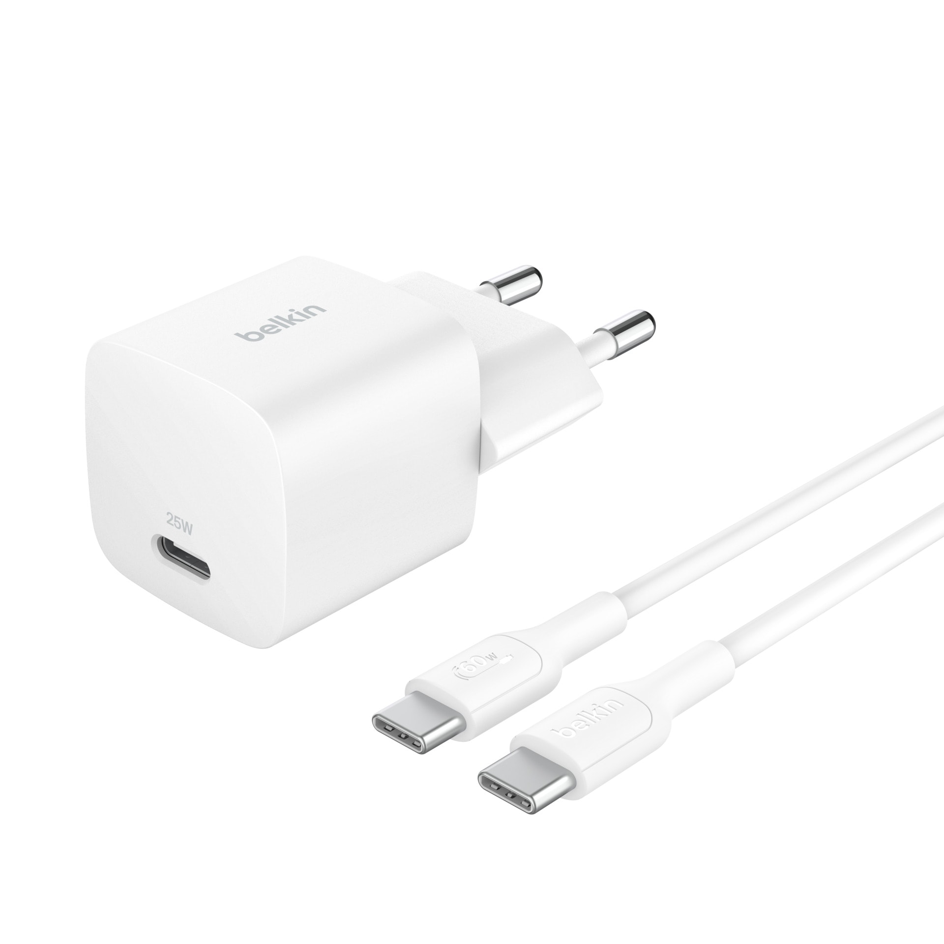 Belkin USB-Ladegerät »BoostCharge 25W USB-C Charger mit Power Delivery inkl. Kabel«