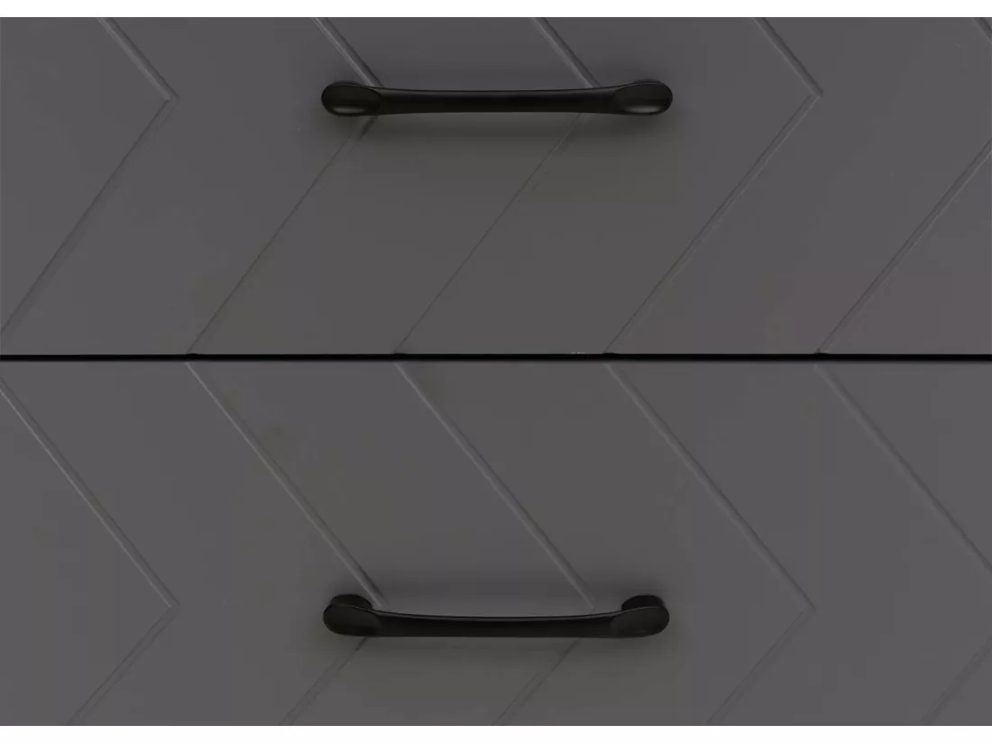 Table de chevet MCW-N89, aspect marbre gris