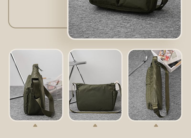 Hikuozy - Effen nylon crossbodytas