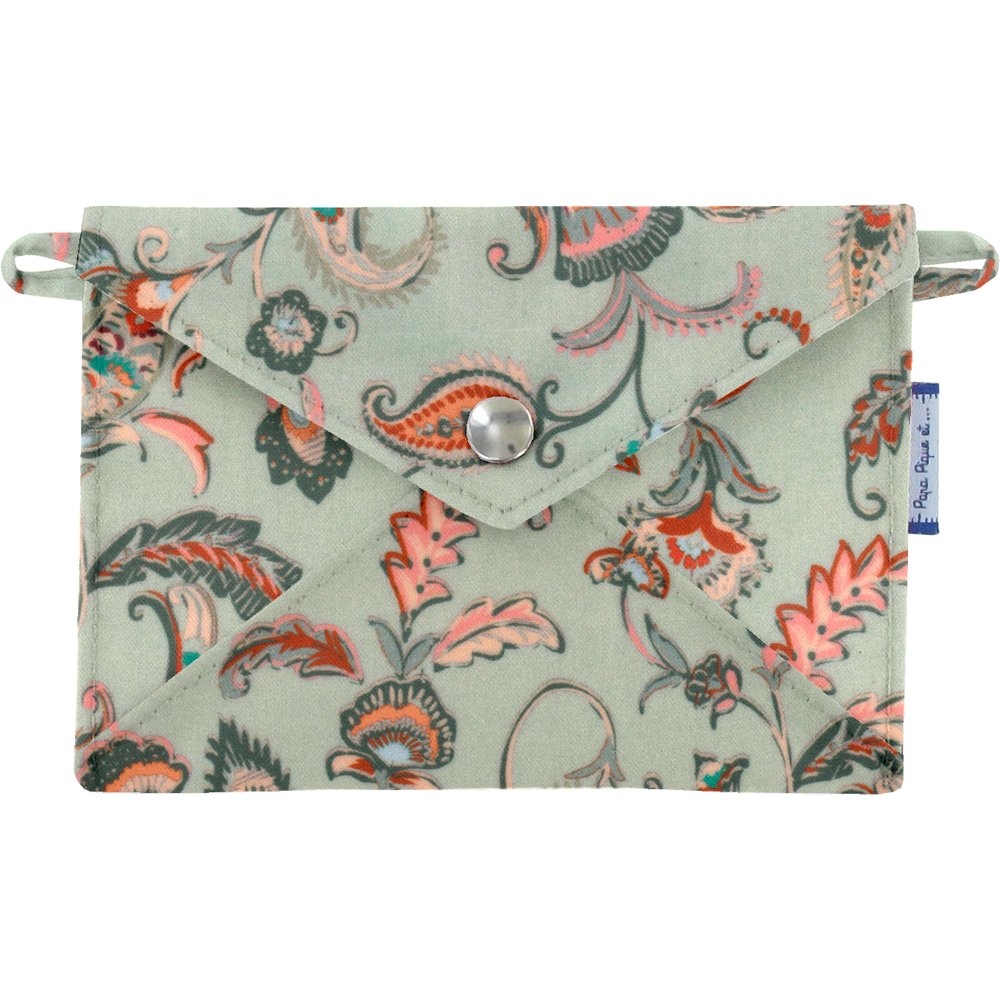 Petite Pochette Enveloppe Vert Bohème